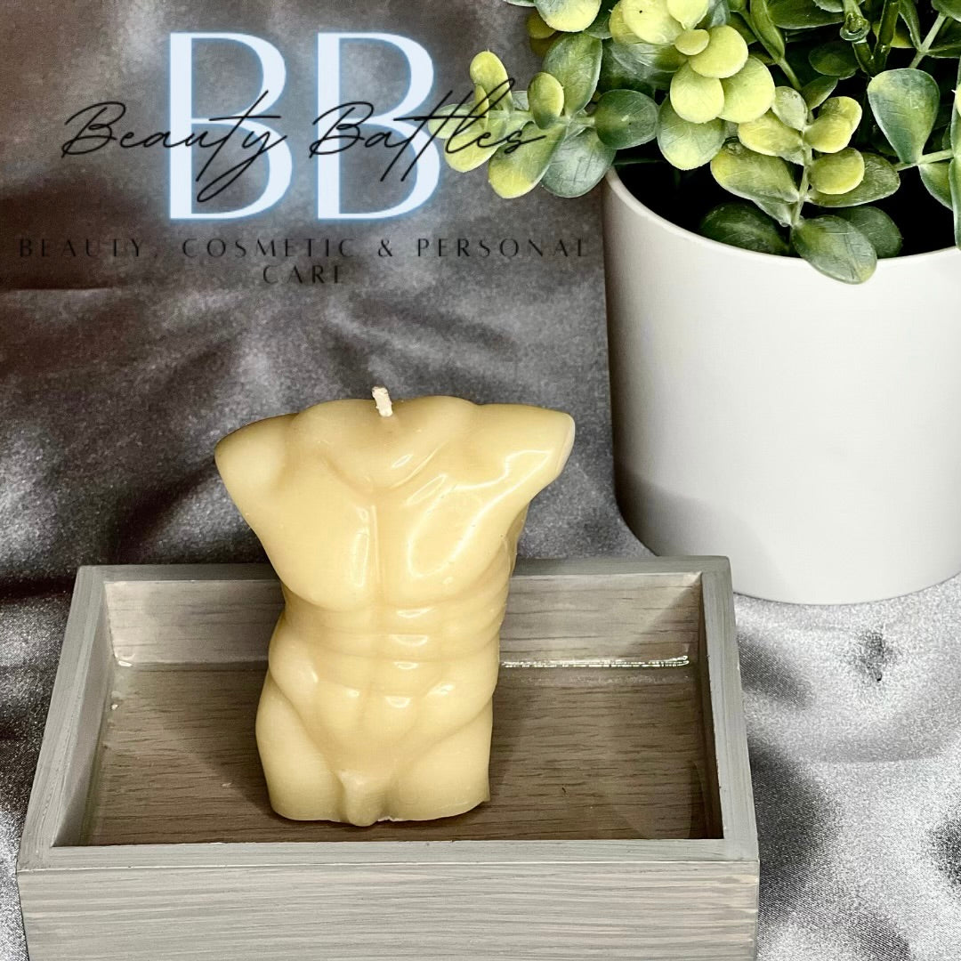 Athletic Male Body Figure Candle