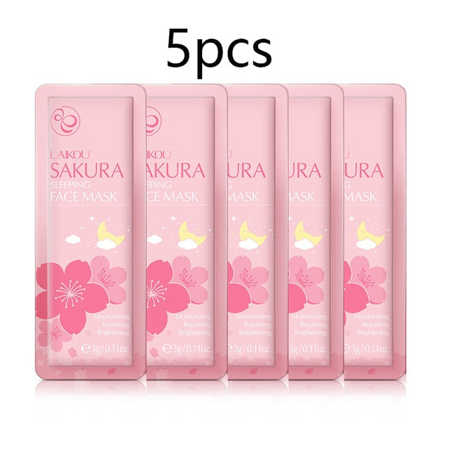 5PC Seaweed Moisturizing Sleeping Mask Cream