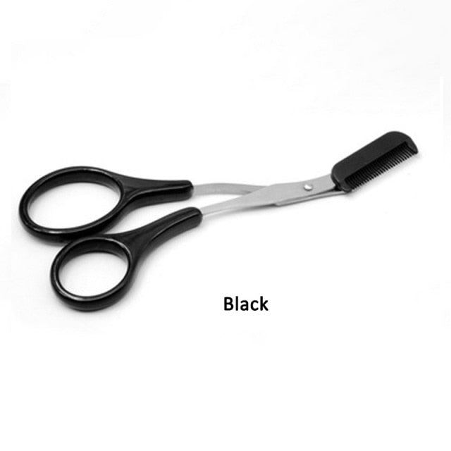 Eyebrow Trimmer Scissor with Comb