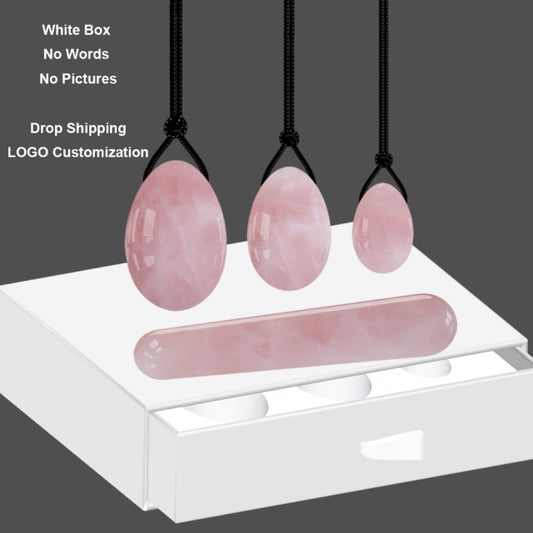 Rose Quartz Yoni Egg Set